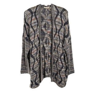 Soft surroundings wool oversized open cardigan
